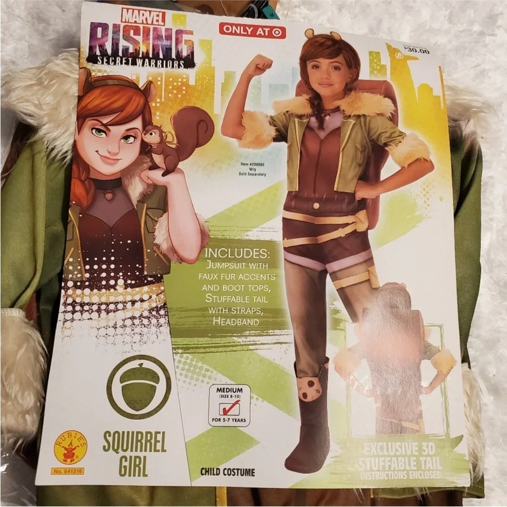Marvel Rising SQUIRREL GIRL Costume | Medium 5-7 NEW!